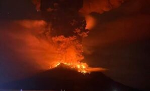 Mount Ruang Erupts in Indonesia, Spewing Lava Thousands of Feet Into the Sky