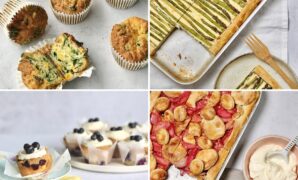 Sweet and savoury baking recipes for April and May’s seasonal fruit and veg