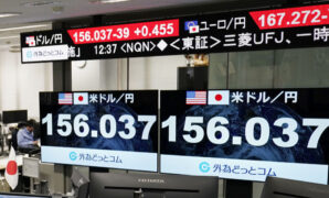Yen drops to 156 level vs. dollar as BOJ keeps current easing policy