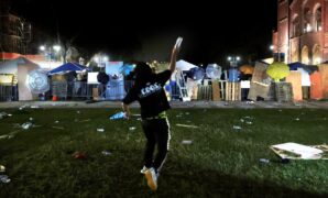 Inside UCLA's pro-Palestinian encampment on a long night of violence