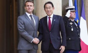 Kishida, Macron agree to start negotiations on new security pact