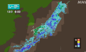 南西諸島～北日本で非常に激しい雨のおそれ 土砂災害に警戒